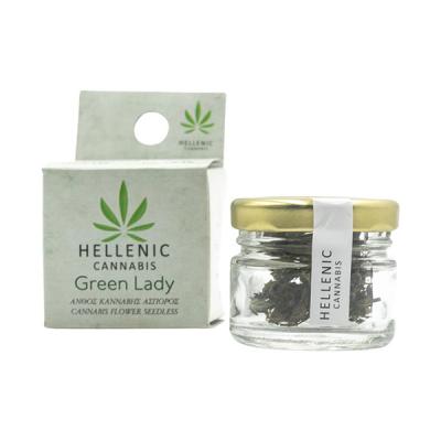 Hellenic Cannabis Green Lady Ανθός Κάνναβης Άσπορος με 18% CBD 1gr